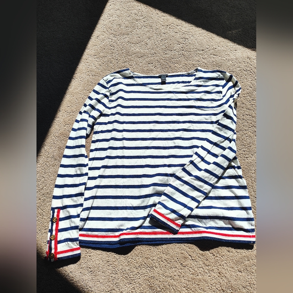 Jcrew strip shirt